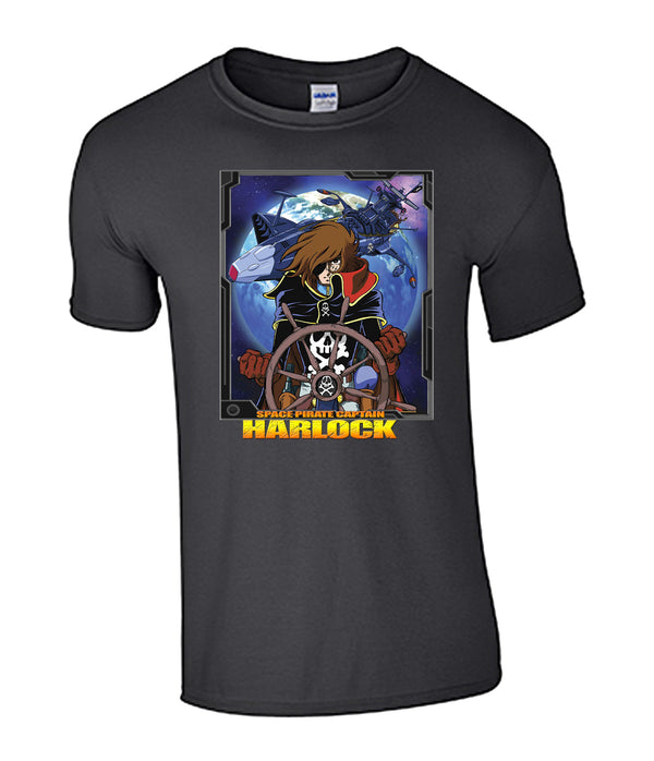 Captain Harlock At the Helm T-Shirt