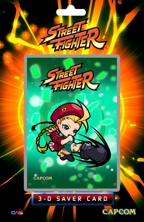 Street Fighter Cammy 3D Saver Card