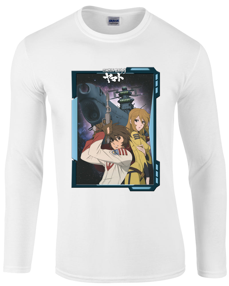 Space Battleship Yamoto 2199 Yuki and Susumu Long Sleeve T-Shirt