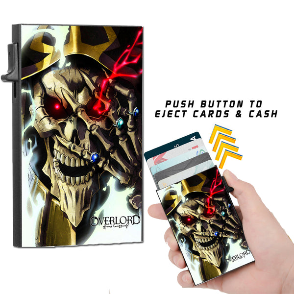 Overlord Ainz Ooal Gown Slim Wallet with Cash Strap/Air Tag Support