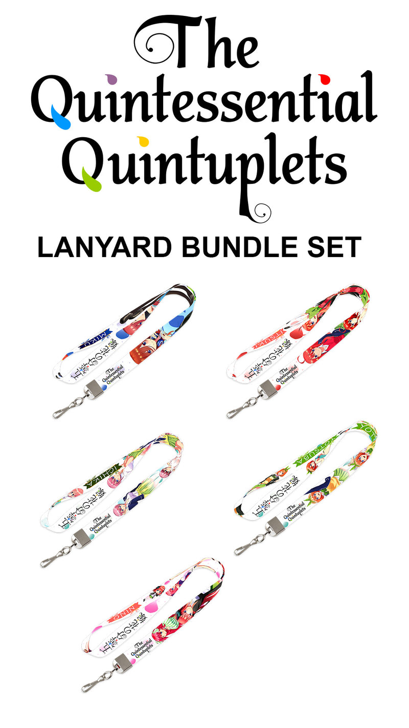 [Pre -Order 8-15-2025] The Quintessential Quintuplets Lanyard Bundle Set