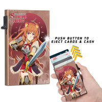 The Rising of the Shield Hero Raphtalia Slim Wallet with Cash Strap/Air Tag Support