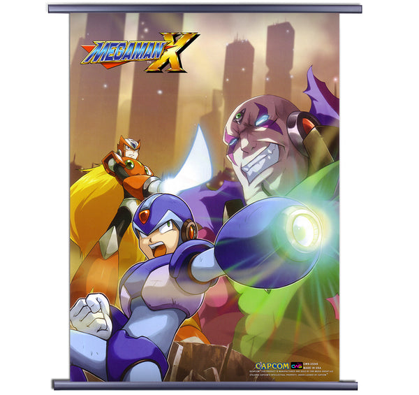 Mega Man X The Battle Ensues Wall Scroll