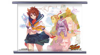 Street Fighter Sakura and the World Warriors Wall Scroll