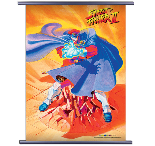 Street Fighter 2 M Bison Wall Scroll