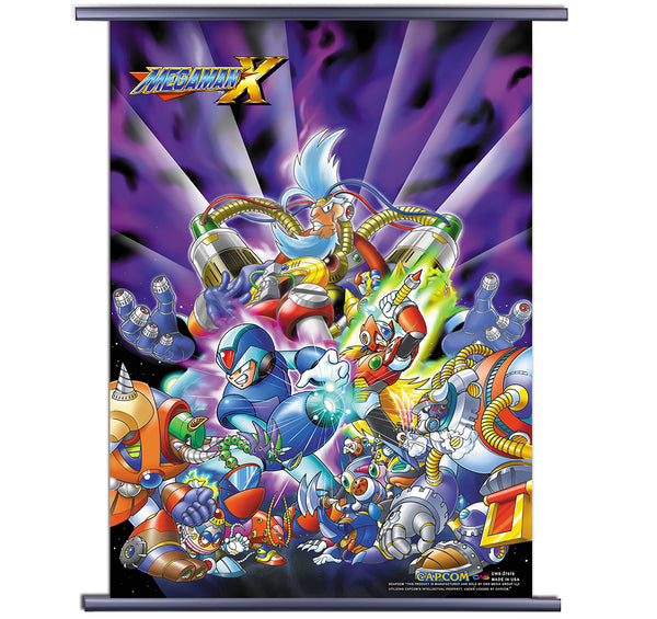 Mega Man X Collage Wall Scroll