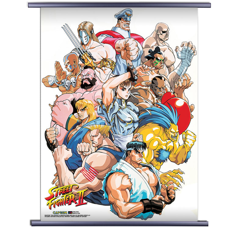 Street Fighter 2 Hyper Fighting Wall Scroll